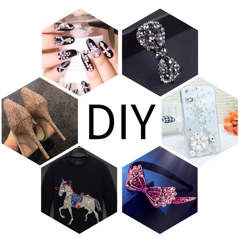 LPBeads Glass Hotfix Rhinestones Bulk SS6 14400pcs 24 Colors Hotfix