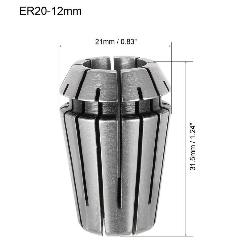 sourcing map ER20 12mm Spring Collet Chuck for CNC Engraving
