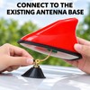 2 Pack Universal Shark Fin Car Roof Antennas with AM/FM