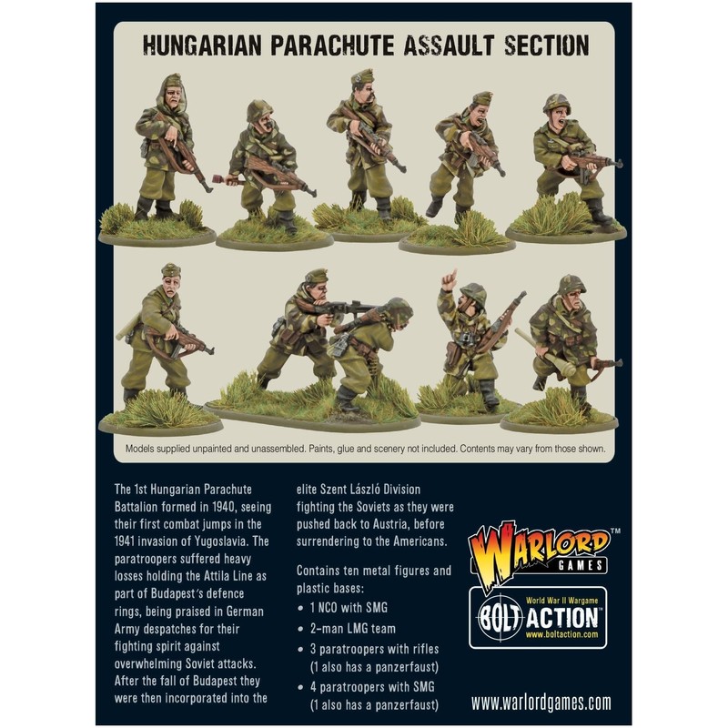 Warlord Games Hungarian Parachute Assault Section