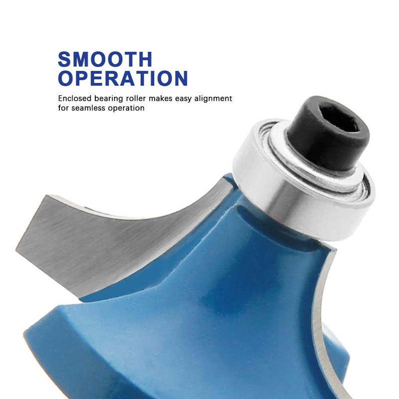 Renekton Tungsten Carbide Router Bits, 1/4in Shank, Woodworking Routing Drill