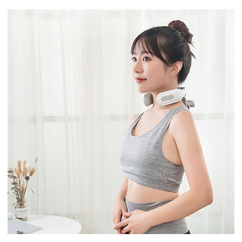 Four-head cervical spine heating care neck physiotherapy multi-functional massage massager