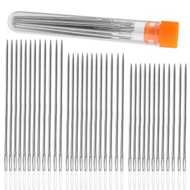Nähnadeln mit großem Öhr, 36 Nähnadeln, 3 Größen Sticknadeln mit Aufbewahrungsrohr für Handnähen und Bastelprojekte