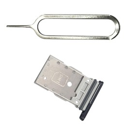 FainWan SIM Card Tray+Micro SD Card Tray Holder Slot Replacement Parts for Galaxy S22 5G SM-S901U The Models (Black)