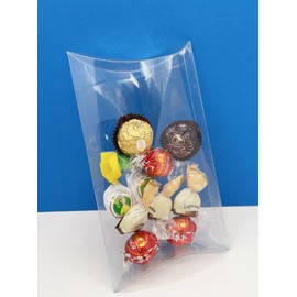 Durapak Supplies 48 PCS 7 x 5 x 1-1/2" Plastic PVC Pillow Box Party Wedding Favor Retail Packaging Display