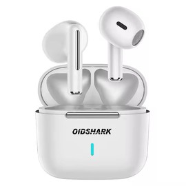 OIDSHARK Wireless Earphones Headphones, Bluetooth Earphones with Charging Case, White