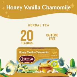 Celestial Seasonings Celestial Seasonings Chamomile Tea Bags - Honey Vanilla Herbal Tea, Caffeine Free, 20 Bags Per Box (Pack of 6)