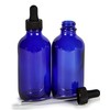 Vivaplex, Cobalt Blue, 4 oz Glass Bottles, with Glass Eye