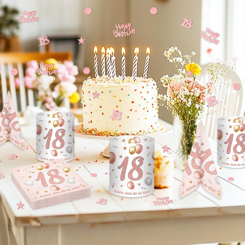 Rose Gold Paper Table Decoration