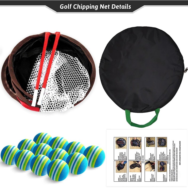 Kapler Golf Chipping Net Golf Chipping Practice Net in Garden
