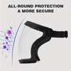 Adjustable Full Coverage Face Shield - 1pc Transparent Plastic Protective