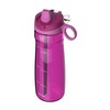 Pogo Tritan Water Bottle with Soft Straw, Fuchsia, 32 Oz.