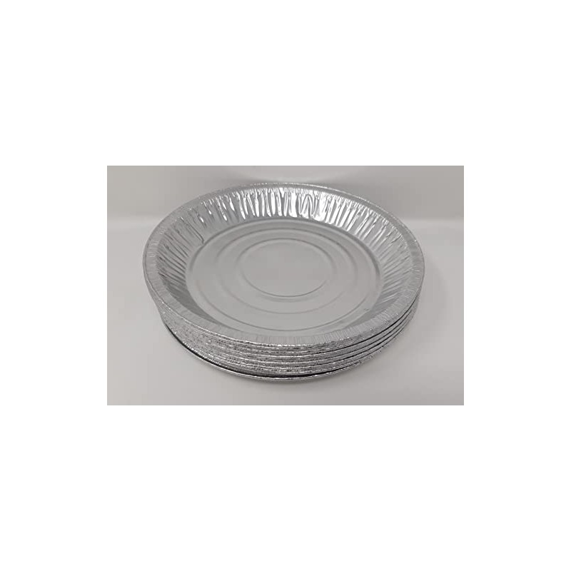 Aluminium Foil 9" Round Pie Flan Tart Plates Trays BBQ