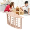 1/12 Dollhouse Bay Window Exquisite Miniature Wooden 45 Degree Corner