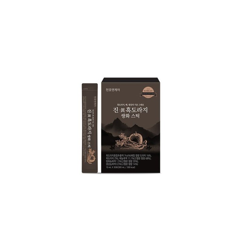 진 흑도라지 쌍화스틱 10ml 30포 x 1박스 Jin Black Dobongji
