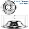 4 Pack GE68C Chrome 2 x 6inch, 2 x 8inch