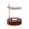 NKlaus 13998 Adjustable Incense Burner Nickel-Plated Brass with Stainless Steel