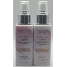 Physicians Formula 2PK Physicians Formula Rose All Stay Illuminating Setting Spray ~ 3.4 FL OZ EACH