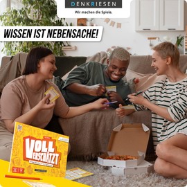 DENKRIESEN - FULLY VERSCHÄTZT! Classic Edition | DIN A4 Game Pad | From 12 Years | Treasure Game | Family Game | Party Game | Easter Gift | Without Internet | Answers with on the Pad