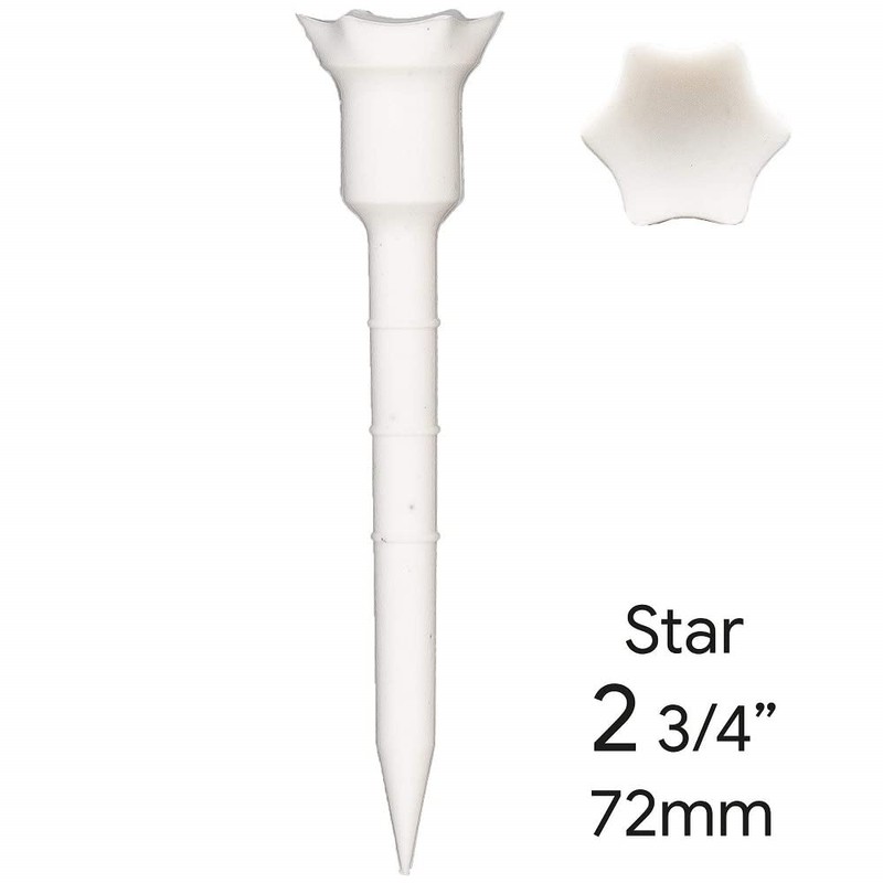 LIGNUM Unisex Star T Shirts 72mm Pack of 12 White