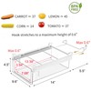 vacane Upgraded Refrigerator Drawers Organizer - Pull Out Fridge Bins