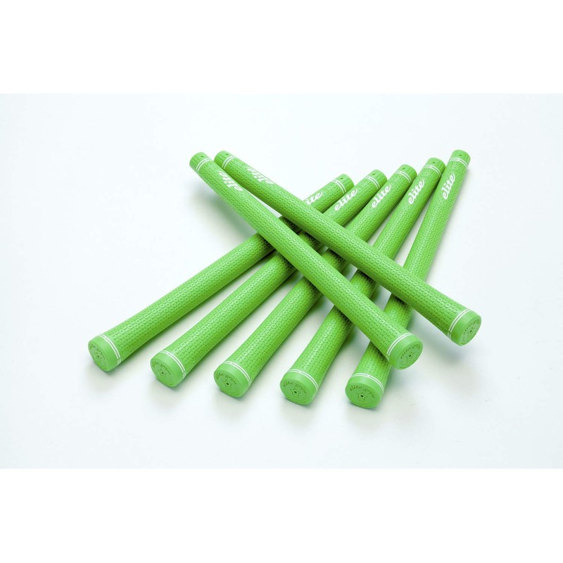 elitegrips TD50 Soft Golf Grips, Set of 7, Signal Green,