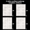 8 Piece Eye Art Toolkit，Cat Eyeliner Stencils & Templates ，