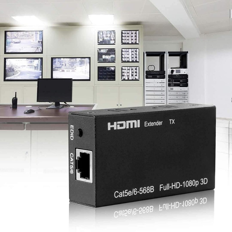 [Stable Extender] HDMI Extender EX60H 60M HDMI RJ45 Converter, Wired