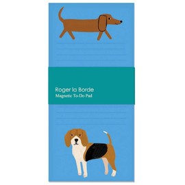 Roger la Borde - Dog Design Magenetic To-Do Pad - Rabit & Flower - FM046
