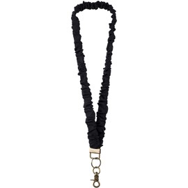 YALOJE Scrunchie Lanyards, Stretchy Teacher Lanyard with Lobster Clasp, Cute Retractable Neck Lanyards for ID Badges, Keys, Cards - Black, 1PCS