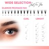 GLAMOREYELASH 750 Promade Fans Loose Mix, Natural Eyelashes Extensions 3D-16D,