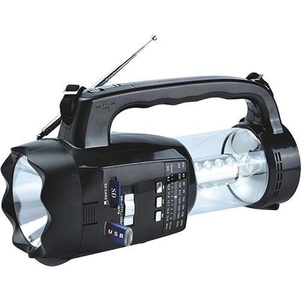 Supersonic 20 LED 3-Way Emergency Radio/Flashlight/Lantern, Emeregency Radios - Black