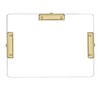 JIARI 1 Pack 11x17 Clipboard Clear Acrylic Horizontal 3 Clip