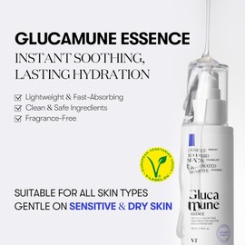 VT COSMETICS Glucamune Essence 100ml | Intensive Hydration for Sensitive Skin | Soothing & Moisturizing Skincare with Glucamune™ Complex | Lightweight, Fast-Absorbing Formula for Daily Use