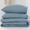 ROSGONIA California King Comforter Set Dusty Blue, 3pcs (1 Boho
