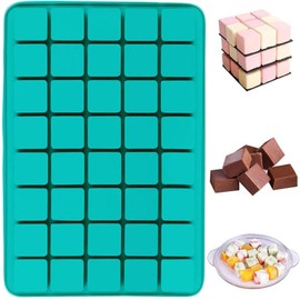 EPYHREHM 40 Cavity Square Caramel Silicone Chocolate Molds For Chocolate Truffles