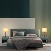 HonoDing Mid Century Table Lamp,Walnut Wood Finish Table Lamps, Modern