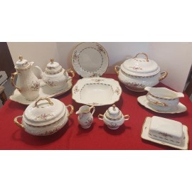 ROSENTHAL Continental SANSSOUCI BARBARA Rose Garland Gold Rim SALAD PLATES  NEW!