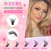 200 Pieces DIY Eyelash Extensions Set, 8-16 mm, Mixed Fluffy