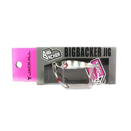 Jackall Metal Jig, Big Backer Jig, 1.7 inches (42 mm), 0.4 oz (10 g), Glow Stripe/Border Hollow