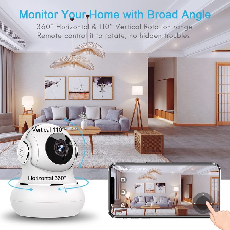 litokam Little elf Wifi Camera, Security Camera Indoor with 360°