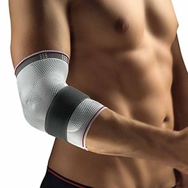 Bort select EpiPlus® Ellenbogenbandage Ellen Bogen Stütze Bandage Stabilo Band, silber, XXS