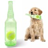 Squeaky Chew Toy for Dogs, TPR Bottle with Tennis Ball