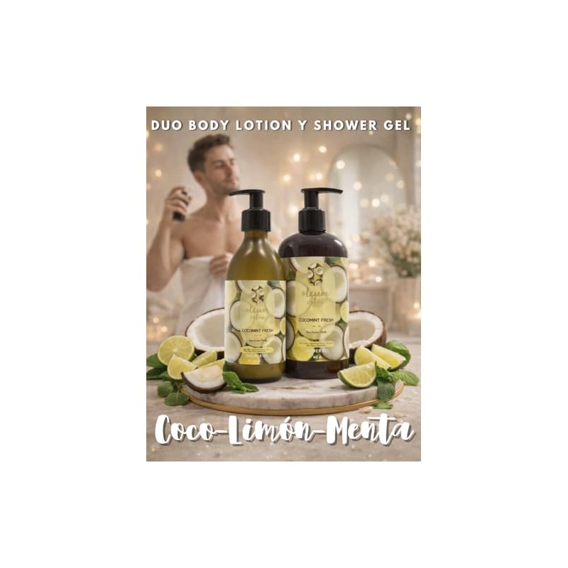 Oleum Vitae Kit Dúo Shower Gel Body Lotion Cocomint Fresh