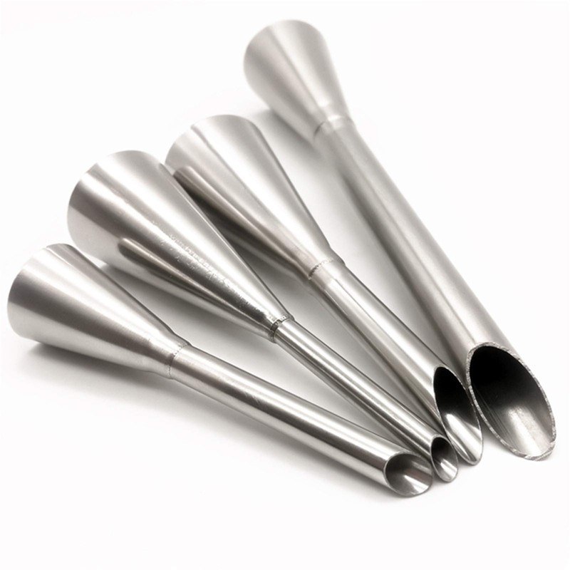 4 Piece Stainless Steel Shoe Cream Piping Tips Confectionery Supplies