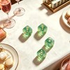 4 Pcs Mahjong Crystal Dice, 16mm Game Dice Set