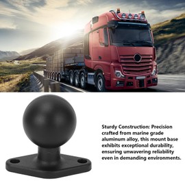1.5 Inch Ram Ball Mount, Ram Anodised Aluminium Alloy Bracket Ball Round Plate with Double Base Arm Size C for RAM Mounts