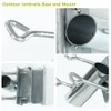 Patio Umbrella Clamp, Attaches to Railing Maximizing Patio Space and