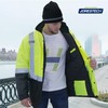 JORESTECH Safety High Visibility Reflective Parka Waterproof ANSI Compliant Yellow/Black