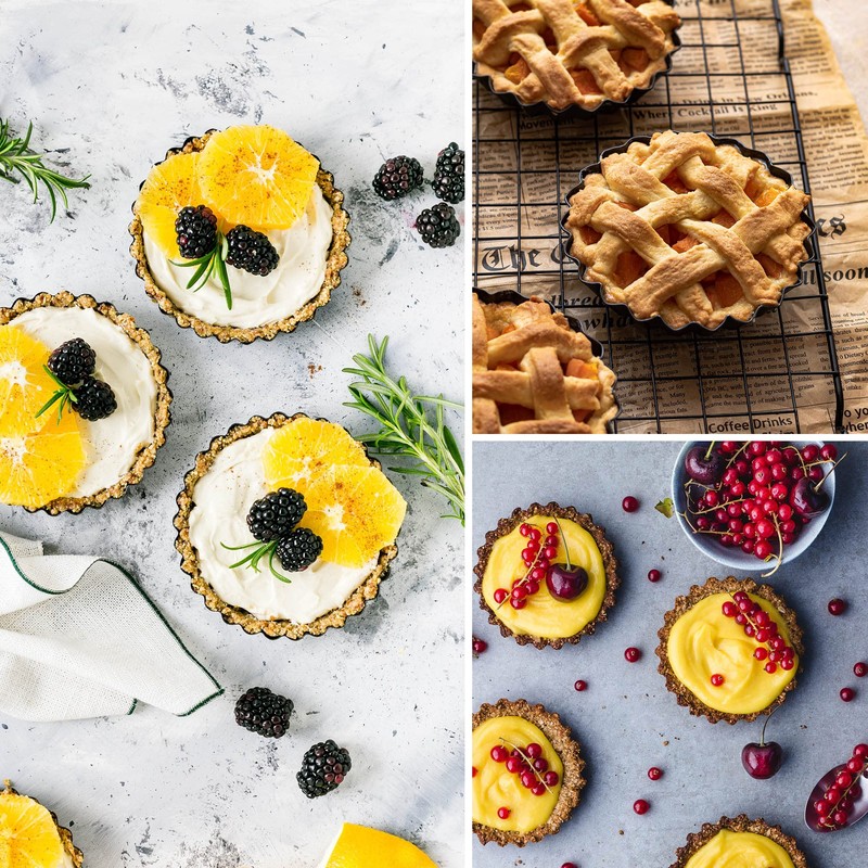 WeeGoo Mini Tart Tins 24 Pack Egg Tart Tin 3